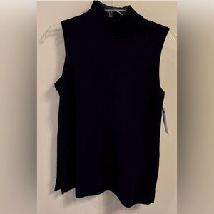 NWT Chico’s sleeveless mock turtle sweater. Size 1